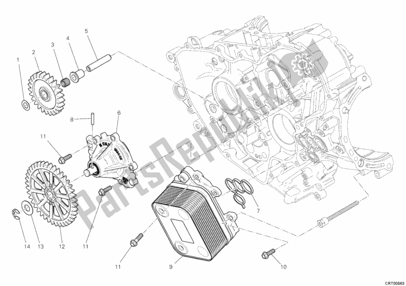 Toutes les pièces pour le Couvercle De Générateur - Pompe à Eau du Ducati Superbike 1199 Panigale S Tricolore 2012